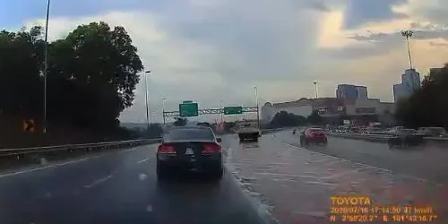 Hit-and-run caught on dashcam after reckless lane change in Putrajaya - lainadfila