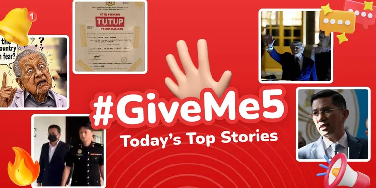 ✋🏻 #GiveMe5: Today’s Top Stories