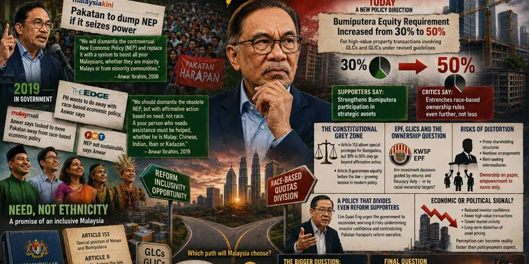 OPINION | Anwar and the NEP Question: Reformist Rhetoric vs Race-Based Economic Reality?