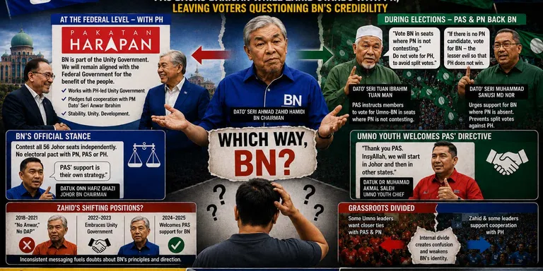 OPINION | Zahid's PH Alliance, PAS' BN Support: Is Barisan Playing Double Game?