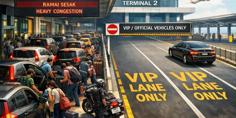 Empty Lanes of Privilege at KLIA2