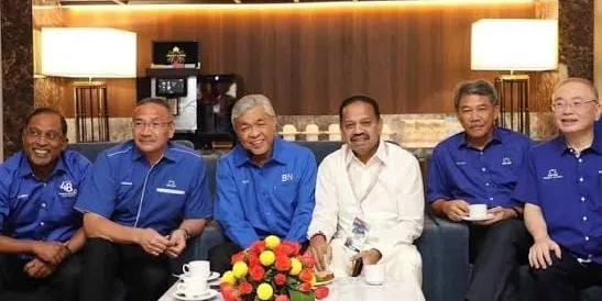 The President of UMNO told the President of MCA and MIC together with the Deputy President of MIC and the VP of UMNO...