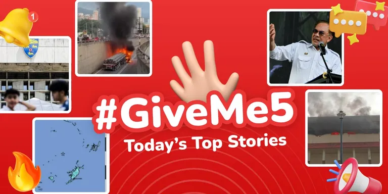 ✋🏻 #GiveMe5: Today’s Top Stories