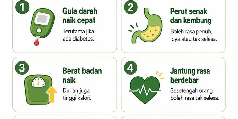 Kesan makan terlalu banyak durian?