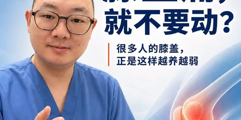 膝盖痛就不要动?很多人的膝盖,正是这样越“养”越弱。
