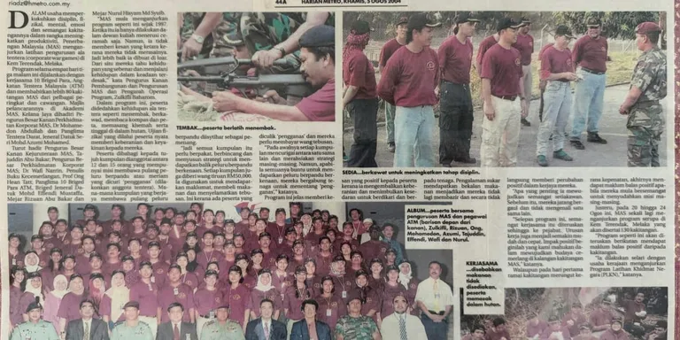 Pembelajaran berasaskan latihan intensif ala tentera utk pengurusan korporat membina kepimpinan cemerlang  