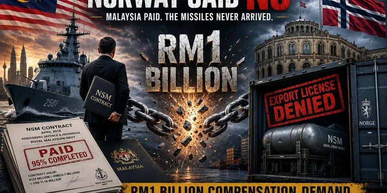 Norway Told Malaysia "No" On Its Own Paid-For Missiles. Now Malaysia Wants RM1 Billion Back.