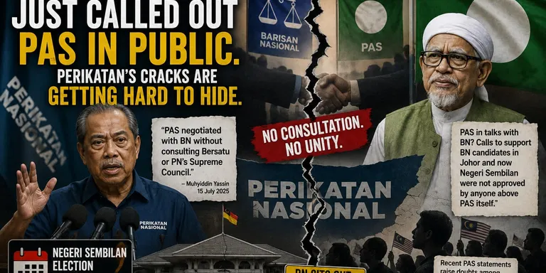 Muhyiddin Just Called Out PAS in Public. Perikatan's Cracks Are Getting Hard to Hide.