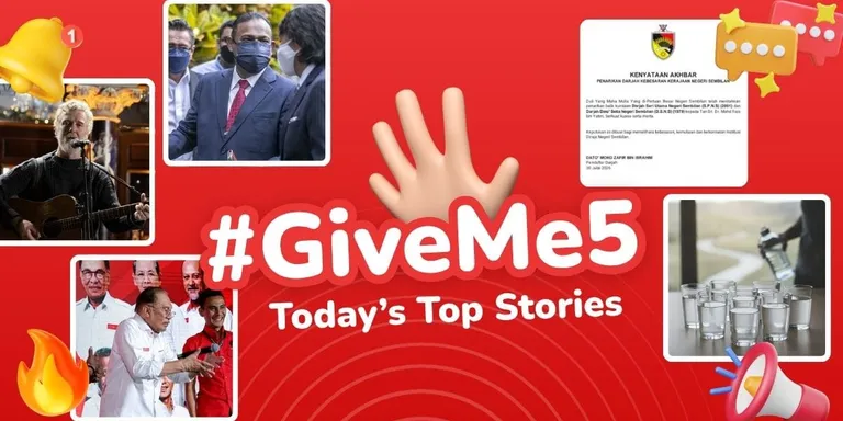 ✋🏻 #GiveMe5: Today’s Top Stories