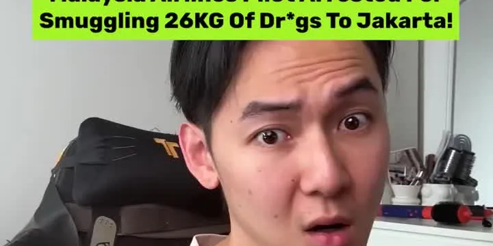 Malaysia Airlines pilot was arrested for smuggling 26kg of dr*gs while on duty