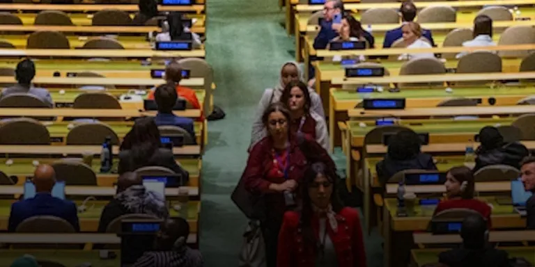 Delegates Walk Out As Benjamin Netanyahu Begins His UN Address