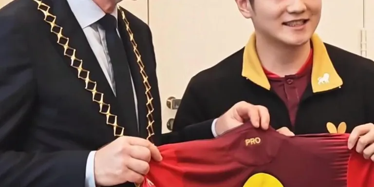 Fan Zhendong unveiled by Borussia Dusseldorf ahead of new season