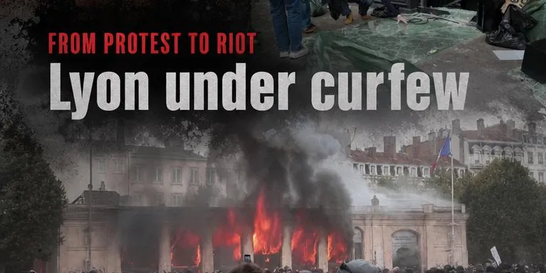 Lyon extends overnight curfew after protests turn violent