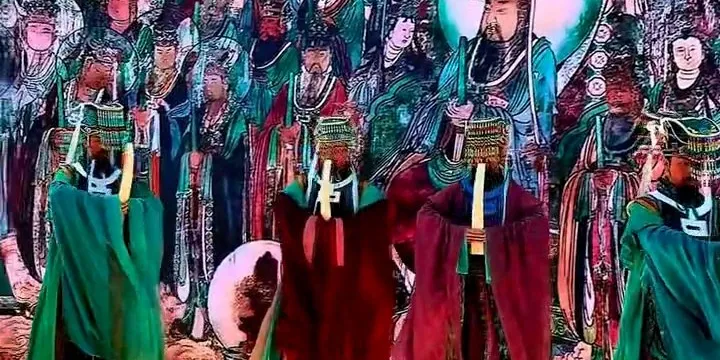 At the Shanxi exhibition booth in Hall 12 of the Shenzhen Cultural Expo, a live-action performance inspired by Chaoyuan Tu (“Pil...