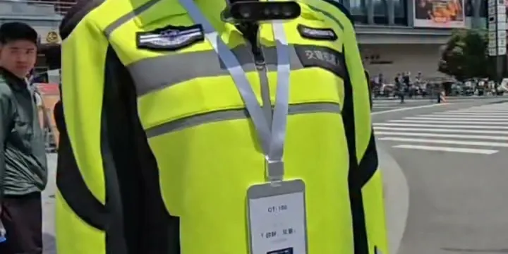 Humanoid robot traffic police made an appearance on the streets of Shanghai during the World Artificial Intelligence Conference ...