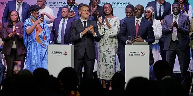 'I will make an order': Macron asks audience to leave if they want to chat during Nairobi summit
