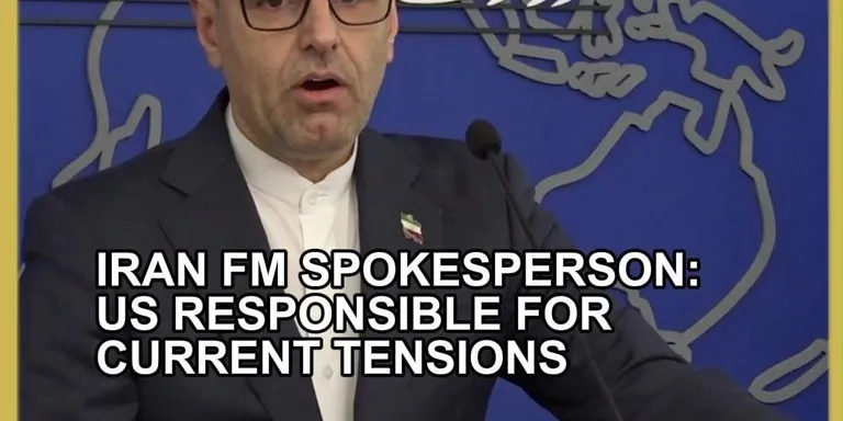 Iran's Foreign Ministry spokesperson Esmaeil Baghaei blamed the United States for current tensions, accusing Washington of escal...